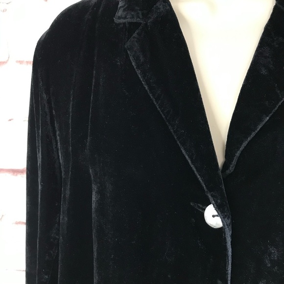 JOHN PAUL RICHARD M Uniform Vintage Black Velvet Blazer  Jacket Size Medium - Picture 11 of 16